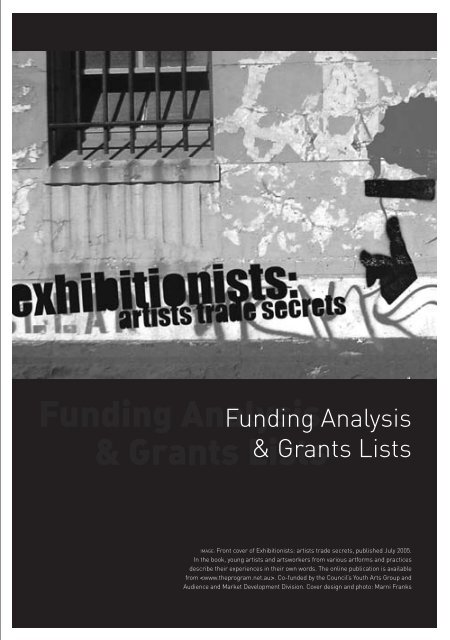 Funding Analysis & Grants Lists - Australia Council for the Arts