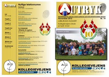 Nyttige telefonnumre - Kollegievejens Skole