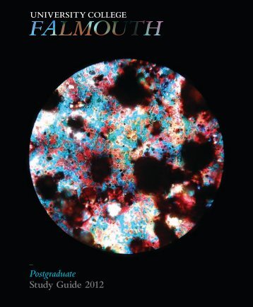 Postgraduate Study Guide 2012 - University College Falmouth