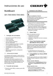 MultiBoard Instrucciones de uso - Cherry