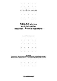 FLOW-BUS manual - Bronkhorst High-Tech B.V.