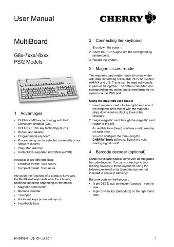 MultiBoard User Manual - Cherry