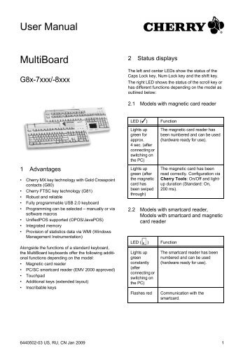 MultiBoard User Manual - Cherry