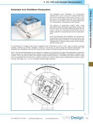 Y, XY, XYZ and Sample Manipulators Rotatable Axis MultiBase ...