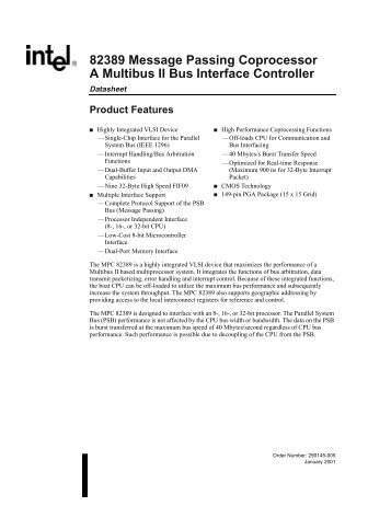 82389 Message Passing Coprocessor A Multibus II Bus ... - Code