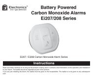 Battery Powered Carbon Monoxide Alarms Ei207/208 ... - Noby AS