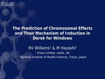 The Prediction of Chromosomal Effects and Their ... - Lhasa Limited