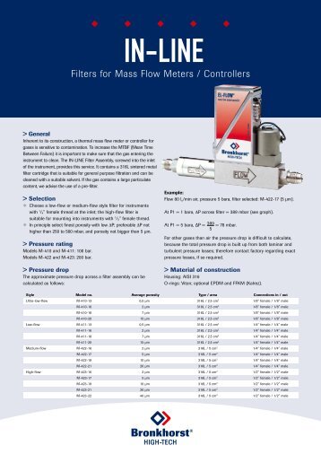 IN-LINE Filter - Bronkhorst