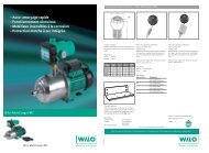 • Auto-amorçage rapide • Fonctionnement silencieux ... - WILO