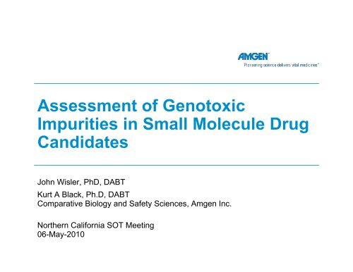 Genotoxic impurities in small molecule drug candidates