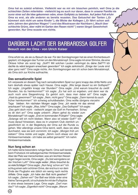 Golf Journal (6,1MB) - Golfclub Barbarossa