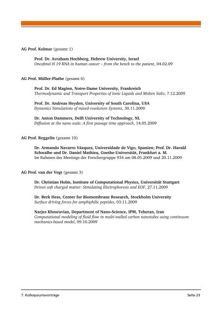 Forschungsbericht 2009 - Fachbereich Chemie - Technische ...