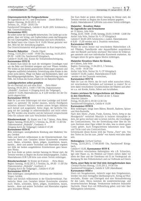 Amtsblatt Ausgabe 03/2013 - Gemeinde Königsbach-Stein