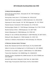 2012 Aktuelle Zuchtwartliste des CKD
