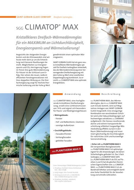 SGG CLIMATOP® MAX Maximale - glassolutions