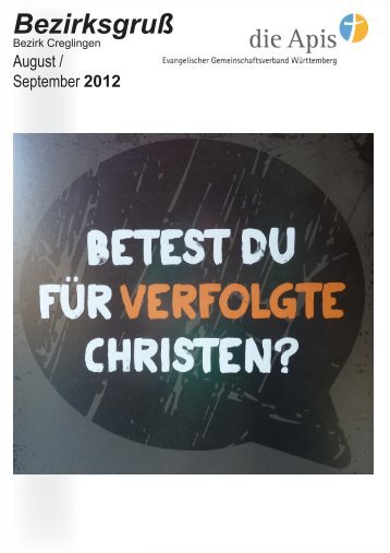 Bezirksgruß - die Apis Creglingen