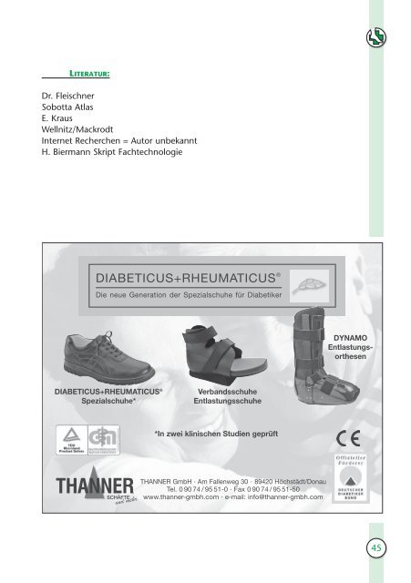 BfO Jahrbuch 2007 - Bundesfachschule für Orthopädie-Schuhtechnik