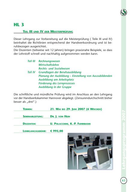 BfO Jahrbuch 2007 - Bundesfachschule für Orthopädie-Schuhtechnik