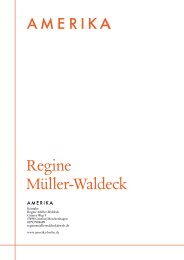 Regine Müller-Waldeck - Amerika Berlin