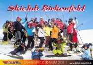 Unser Ski-Club Heft 2011 - Skiclub Birkenfeld e. V.