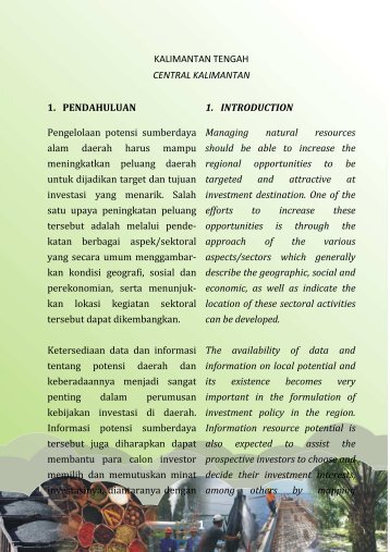 KALIMANTAN TENGAH CENTRAL KALIMANTAN 1 ...