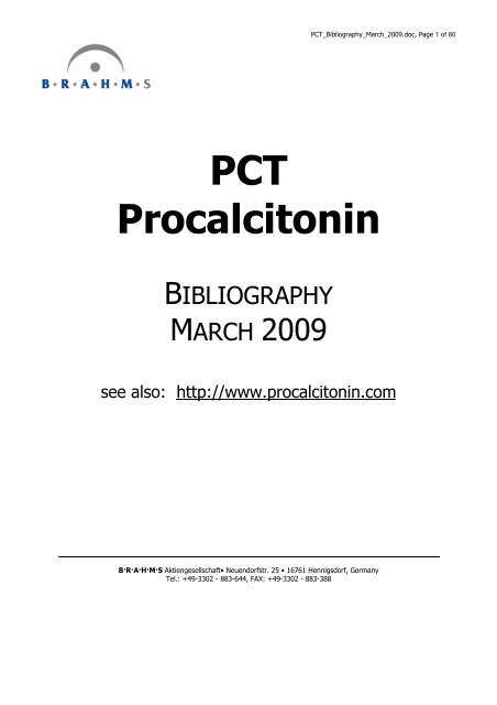 PCT Procalcitonin