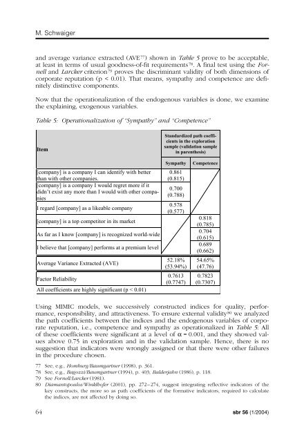 components and parameters of corporate reputation - sbr ...