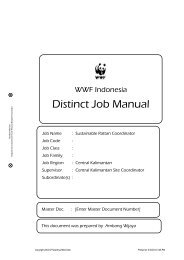 Distinct Job Manual - WWF Indonesia