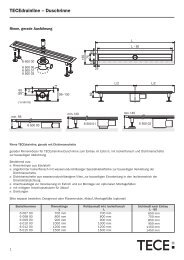 TECEdrainline â Duschrinne - Interbauen