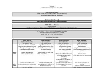 Programme - Unisa