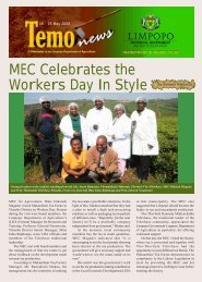 E-Newsletter 09 May 2008.pdf - Limpopo Department of Agriculture