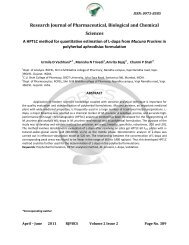 Research Journal of Pharmaceutical, Biological and Chemical ...