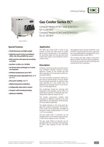 Gas Cooler Series EC® - M&C