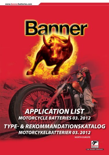 www.bannerbatteries.com NORTH EUROPE