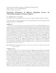 Nutritional Evaluation of Mucuna ﬂagellipes Leaves: An ...