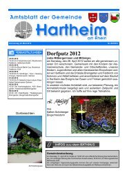 Gemeindeblatt 2012 KW 12 - Gemeinde Hartheim