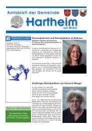 Gemeindeblatt 2011 KW 4 - Gemeinde Hartheim