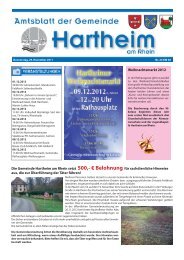 Gemeindeblatt 2012 KW 48 - Gemeinde Hartheim