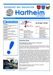 Gemeindeblatt 2012 KW 38 - Gemeinde Hartheim