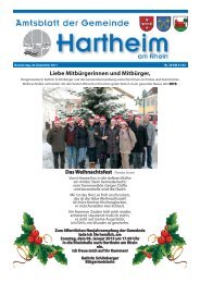 Gemeindeblatt 2012 KW 51 - Gemeinde Hartheim