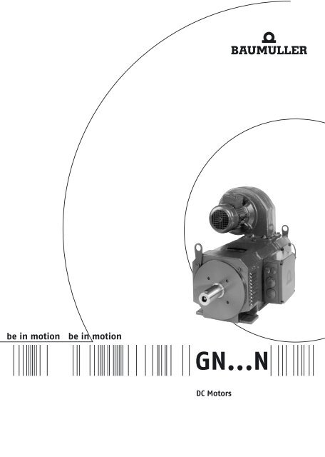 GN...N DC motors - Baumüller Reparaturwerk