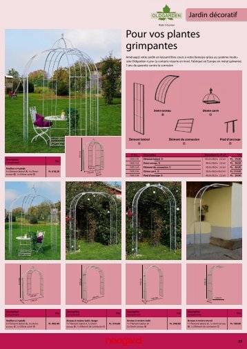 Catalogue Maisons de jardin et pergolas de Neogard