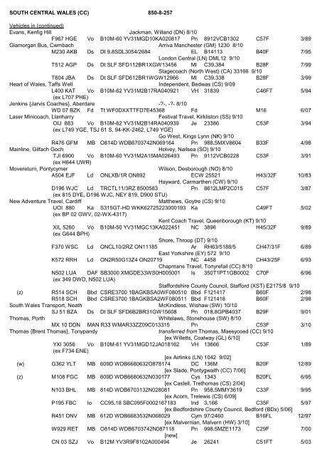 SOUTH EASTERN NEWS SHEET 2002 - The PSV Circle Website