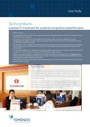 Techcombank: - Temenos