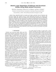 Atomic Layer Deposition of Hafnium and Zirconium Oxides - Harvard ...