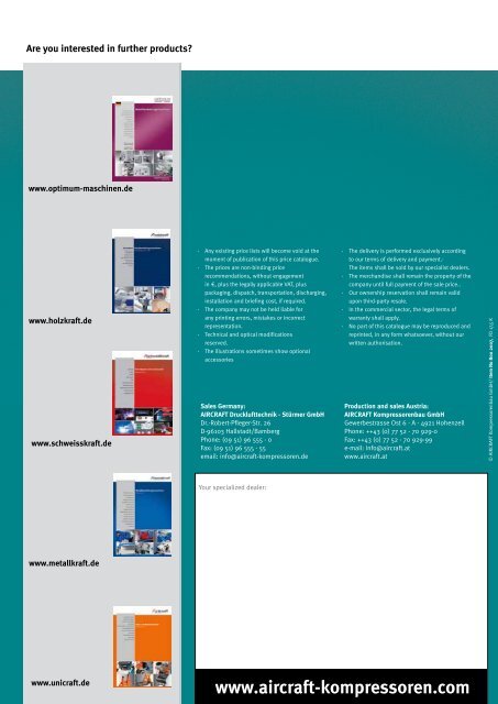 Compressors / compressed air - Aircraft