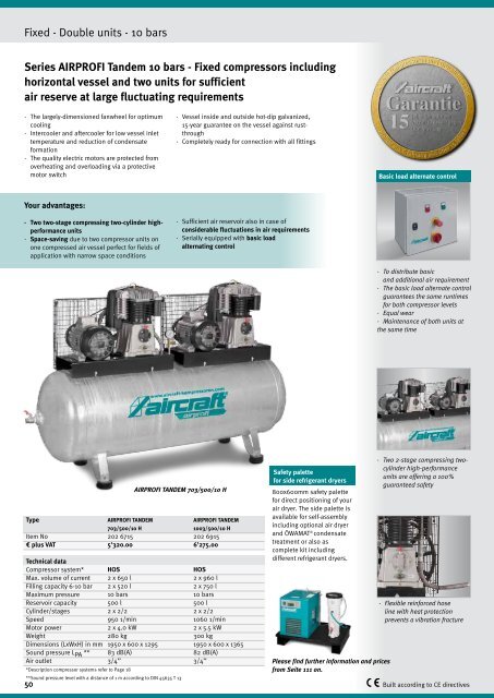 Compressors / compressed air - Aircraft