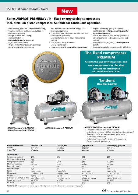 Compressors / compressed air - Aircraft