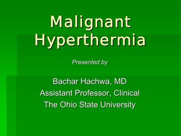 Malignant Hyperthermia - Ibnosina Health