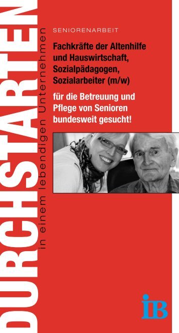 (m/w) für die Betreuung und Pflege von Senior - Internationaler Bund